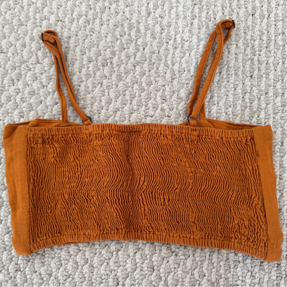 Farm Rio Linen Crop Top XS/S - Picture 5 of 6